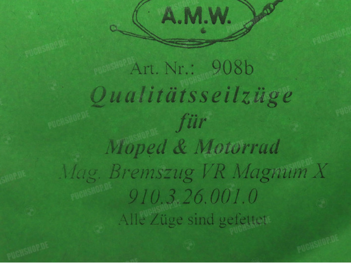Bowdenzug Puch Magnum X Bremszug vorne A.M.W. 